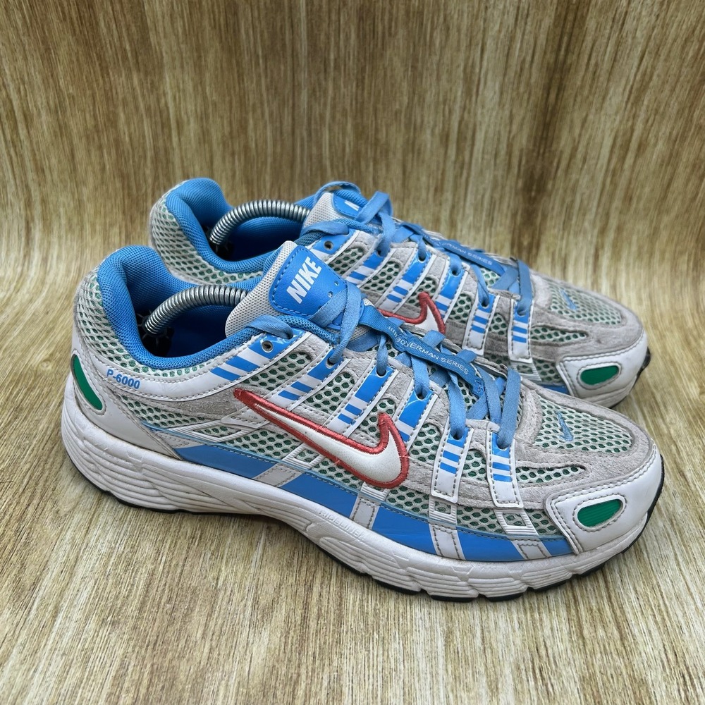 Nike P-6000 Sneakers Women's Size 7.5 Blue White Green Red IB7729-121